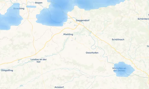 Regenradar-Vorschau: aktuelle Niederschläge in Aholming und Umgebung