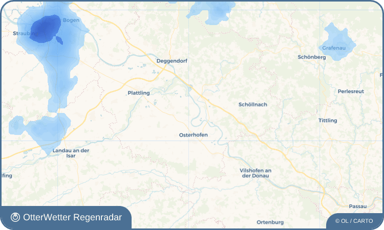 OtterWetter Regenradar-Widget Aicha an der Donau