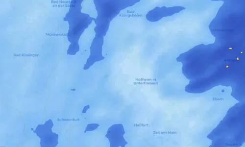 Regenradar Vorschaubild - Aktuelle Niederschläge in Aidhausen und Umgebung