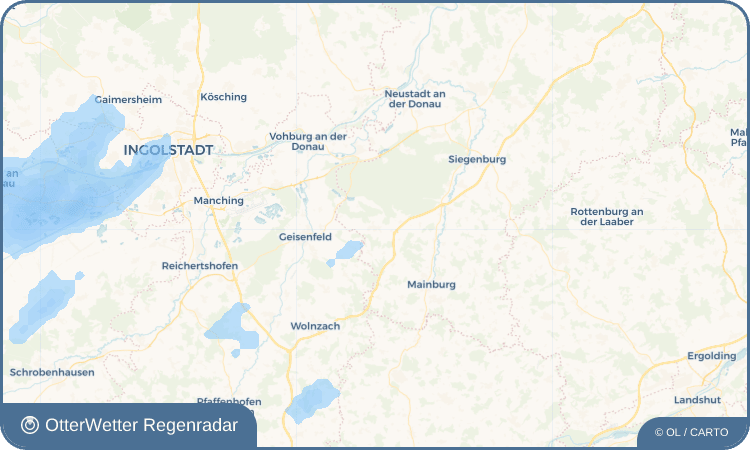 OtterWetter Regenradar-Widget Aiglsbach
