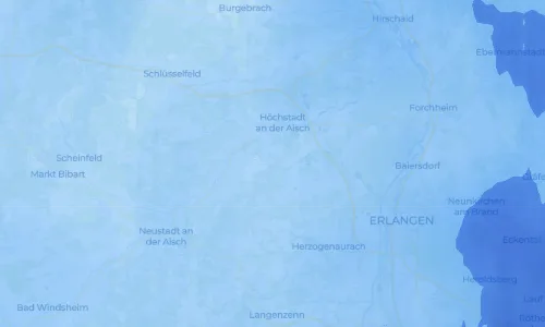 Regenradar Ailersbach: aktuelle Niederschläge in Ailersbach und Umgebung, Stand 18. Oktober 2026 um 5:15 Uhr
