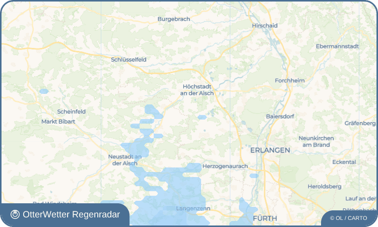 OtterWetter Regenradar-Widget Ailersbach