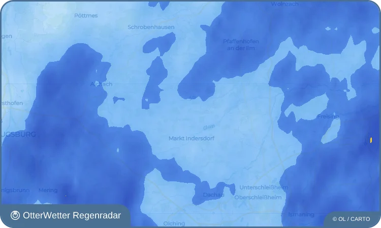 Widget-Vorschau für Ainhofen Wetter-Widget-Vorschau mit Vorhersagedaten für Ainhofen