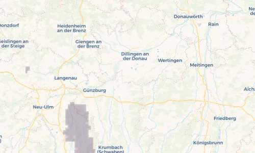 Regenradar Vorschaubild - Aktuelle Niederschläge in Aislingen und Umgebung