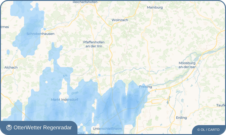 Wetter-Widget-Vorschau mit Vorhersagedaten für Aiterbach