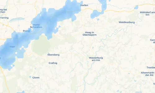 Regenradar Vorschaubild - Aktuelle Niederschläge in Albaching und Umgebung