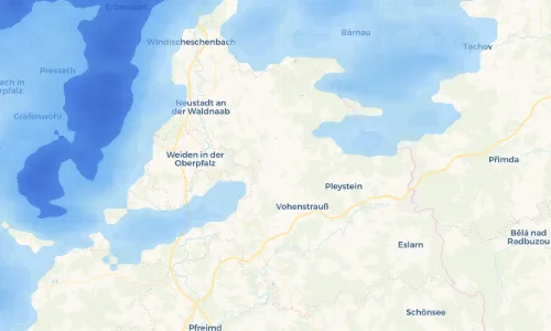 Regenradar-Vorschau: aktuelle Niederschläge in Albersrieth und Umgebung