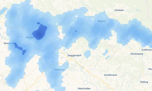 Regenradar Vorschaubild - Aktuelle Niederschläge in Alberting und Umgebung
