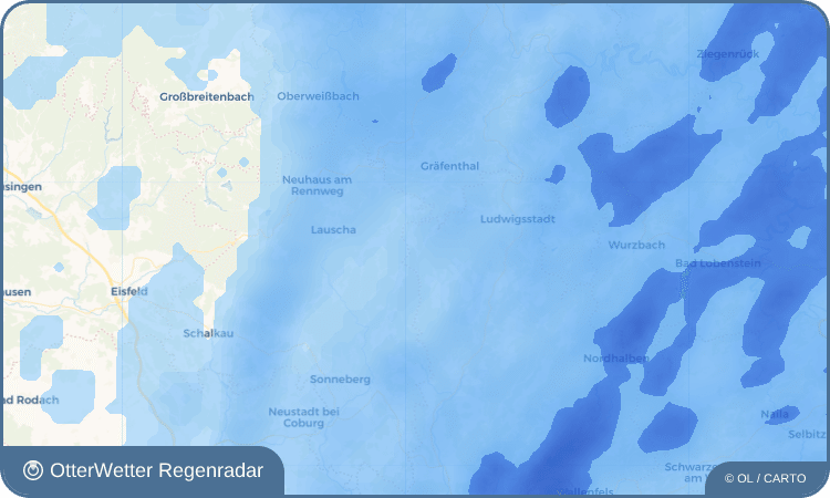 OtterWetter Regenradar-Widget Alexanderhütte