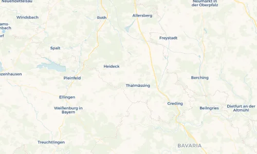 Regenradar Vorschaubild - Aktuelle Niederschläge in Alfershausen und Umgebung