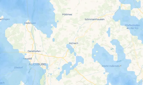 Regenradar Vorschaubild - Aktuelle Niederschläge in Algertshausen und Umgebung