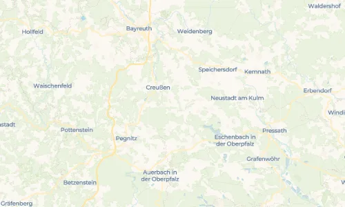 Regenradar Altencreußen: aktuelle Niederschläge in Altencreußen und Umgebung, Stand 22. Oktober 2026 um 20:35 Uhr