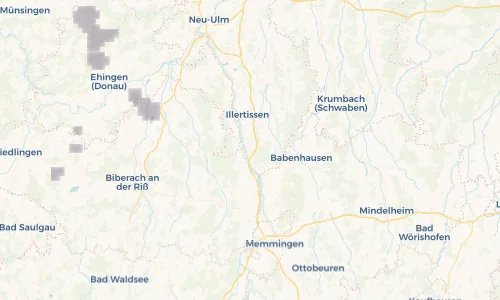 Regenradar Vorschaubild - Aktuelle Niederschläge in Altenstadt und Umgebung