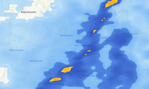 Regenradar Vorschaubild - Aktuelle Niederschläge in Altensteig und Umgebung