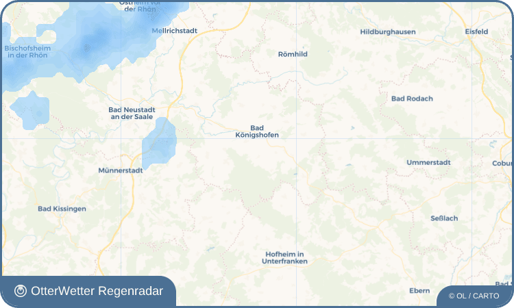 OtterWetter Regenradar-Widget Althausen