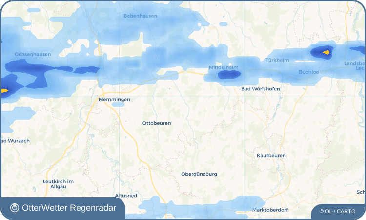 OtterWetter Regenradar-Widget Altisried