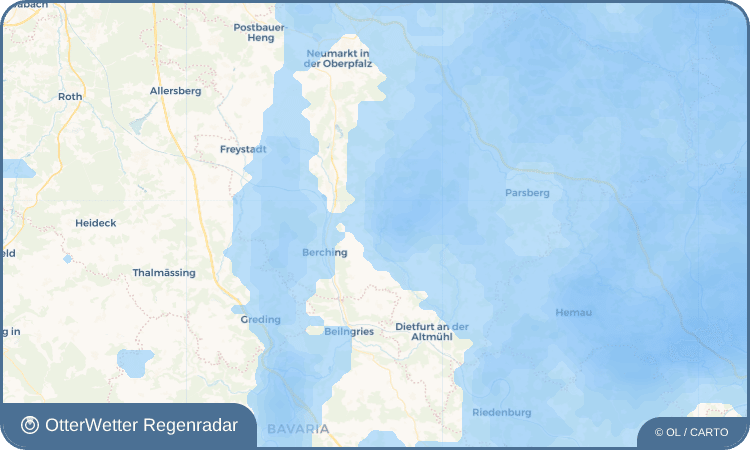 OtterWetter Regenradar-Widget Altmannsberg