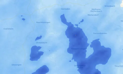 Regenradar Vorschaubild - Aktuelle Niederschläge in Ammelbruch und Umgebung