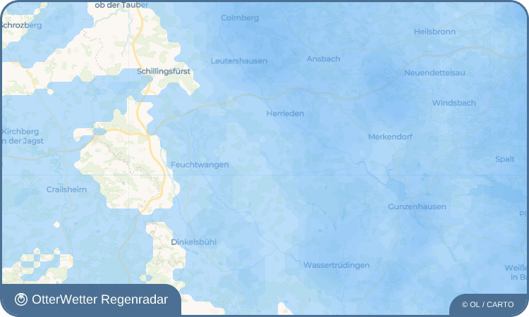 OtterWetter Regenradar-Widget Ammonschönbronn