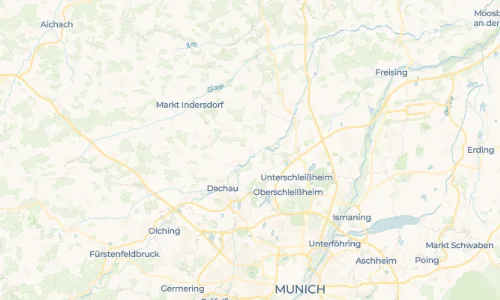 Regenradar Vorschaubild - Aktuelle Niederschläge in Ampermoching und Umgebung