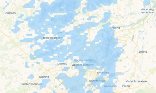 Regenradar Vorschaubild - Aktuelle Niederschläge in Amperpettenbach und Umgebung