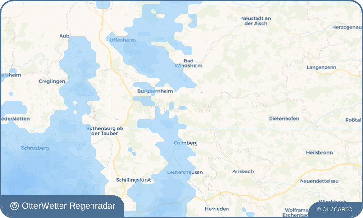 OtterWetter Regenradar-Widget Anfelden