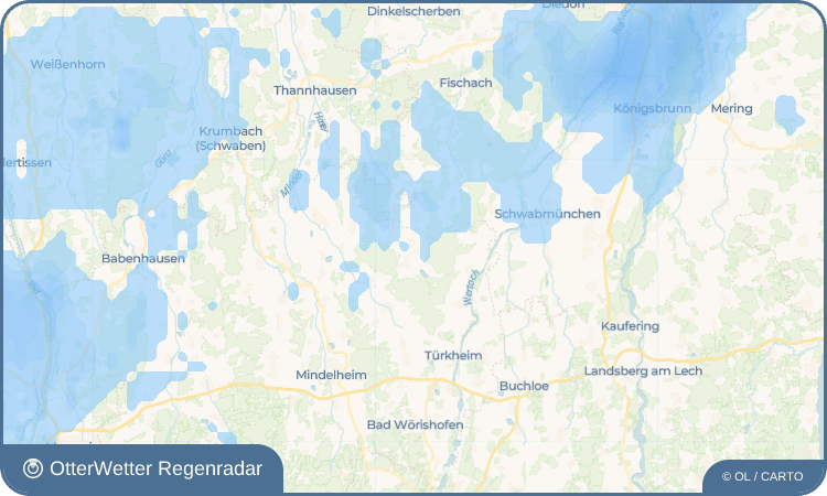 Wetter-Widget-Vorschau mit Vorhersagedaten für Anhofen
