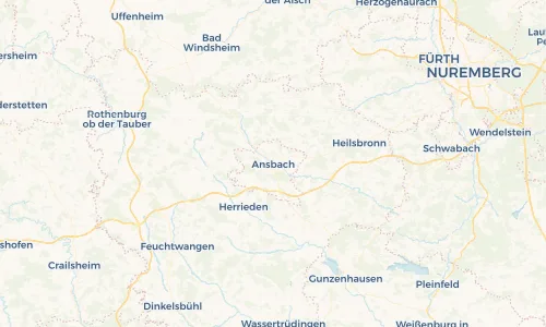 Regenradar Vorschaubild - Aktuelle Niederschläge in Ansbach und Umgebung