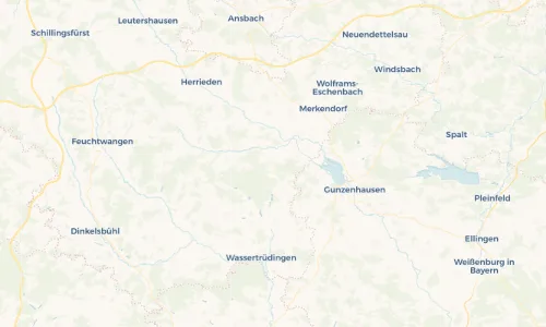 Regenradar Vorschaubild - Aktuelle Niederschläge in Arberg und Umgebung