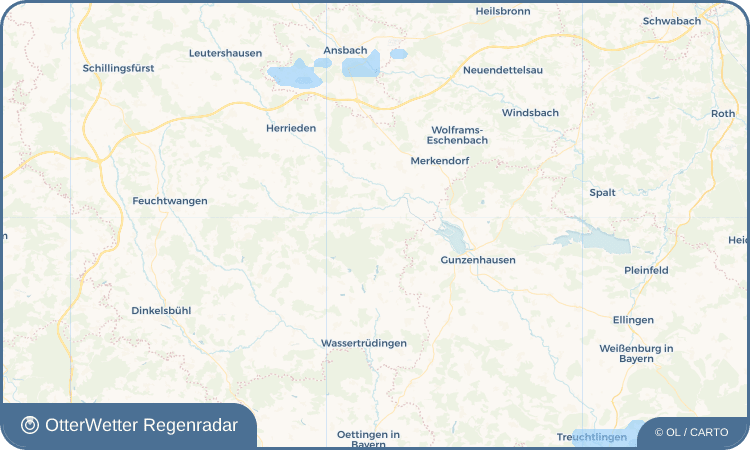 OtterWetter Regenradar-Widget Arberg