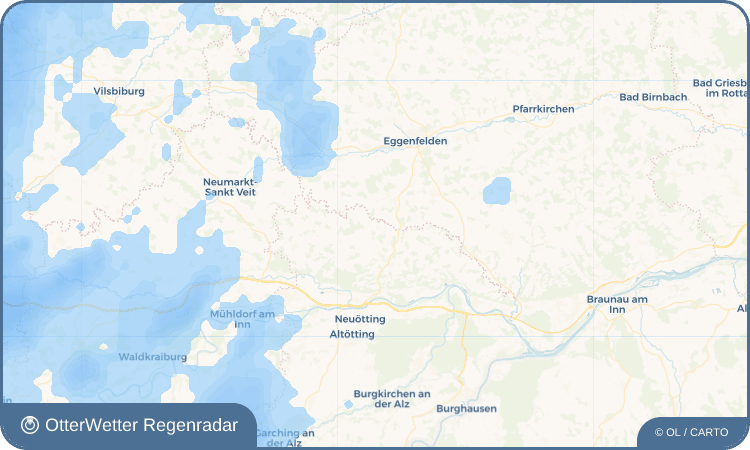 Wetter-Widget-Vorschau mit Vorhersagedaten für Arbing