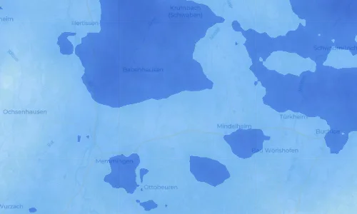 Regenradar Arlesried: aktuelle Niederschläge in Arlesried und Umgebung, Stand 21. Oktober 2026 um 1:20 Uhr