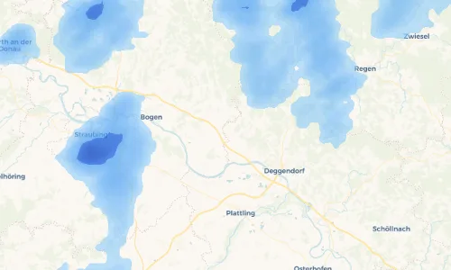 Regenradar Vorschaubild - Aktuelle Niederschläge in Aschenau und Umgebung