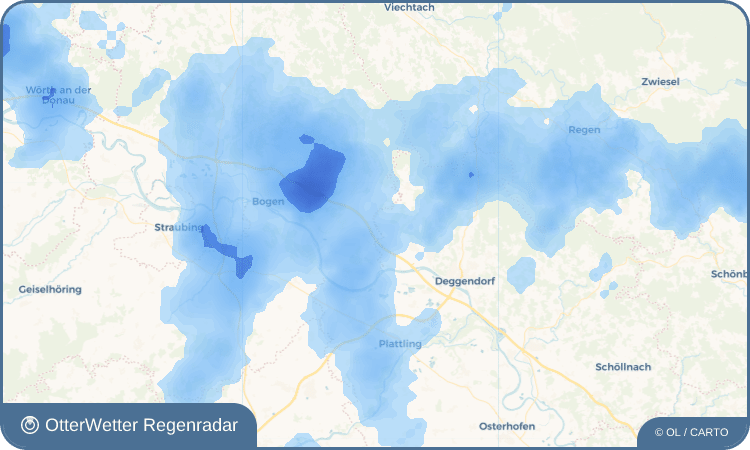 OtterWetter Regenradar-Widget Aschenau