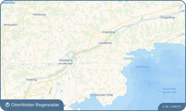 Wetter-Widget-Vorschau mit Vorhersagedaten für Ast