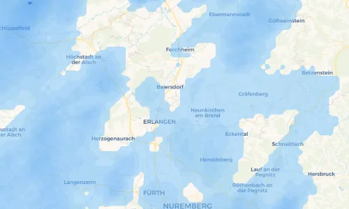 Regenradar Vorschaubild - Aktuelle Niederschläge in Atzelsberg und Umgebung