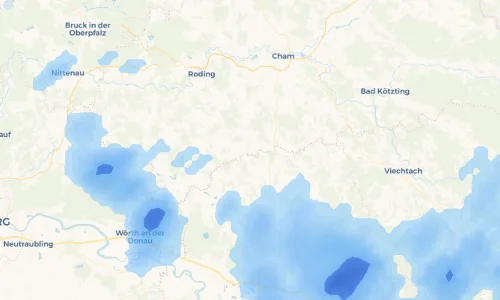 Regenradar Vorschaubild - Aktuelle Niederschläge in Atzenzell und Umgebung