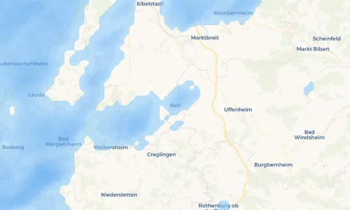 Regenradar Vorschaubild - Aktuelle Niederschläge in Aub und Umgebung