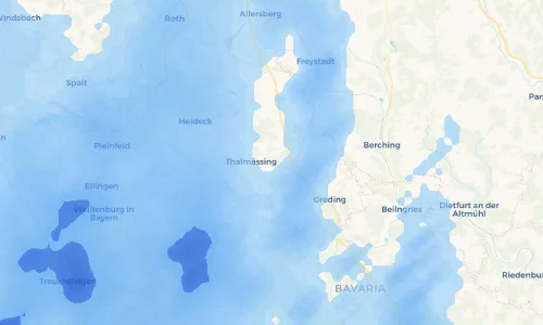 Regenradar Vorschaubild - Aktuelle Niederschläge in Aue und Umgebung