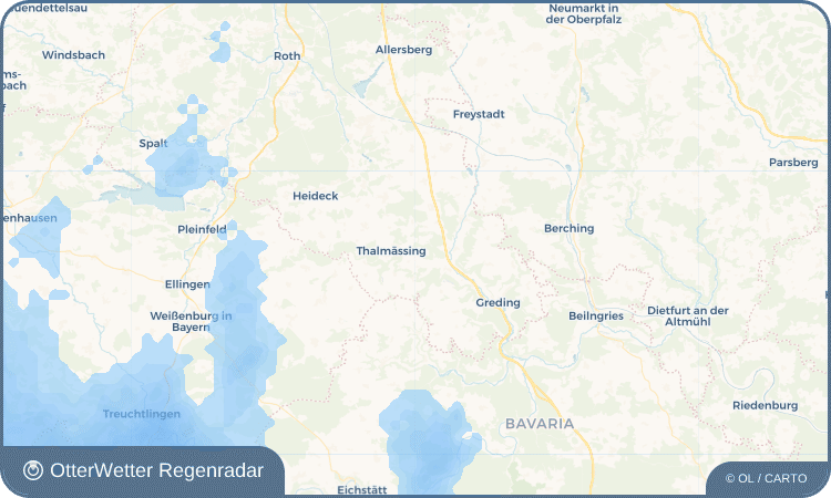 Wetter-Widget-Vorschau mit Vorhersagedaten für Aue