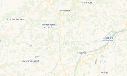 Regenradar Vorschaubild - Aktuelle Niederschläge in Aufham und Umgebung
