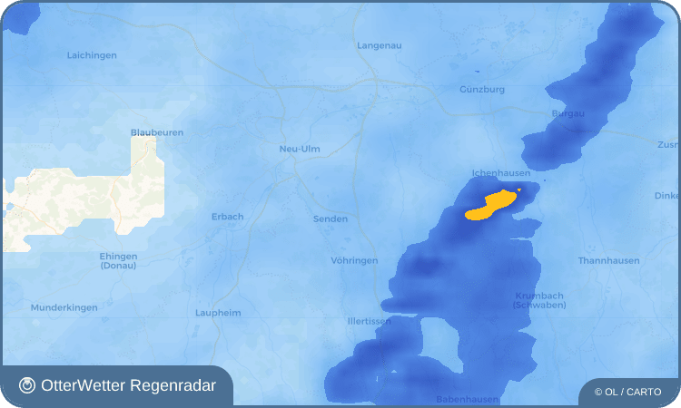 Wetter-Widget-Vorschau mit Vorhersagedaten für Aufheim