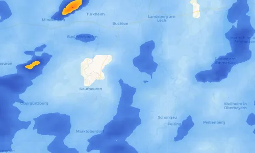 Regenradar Vorschaubild - Aktuelle Niederschläge in Aufkirch und Umgebung