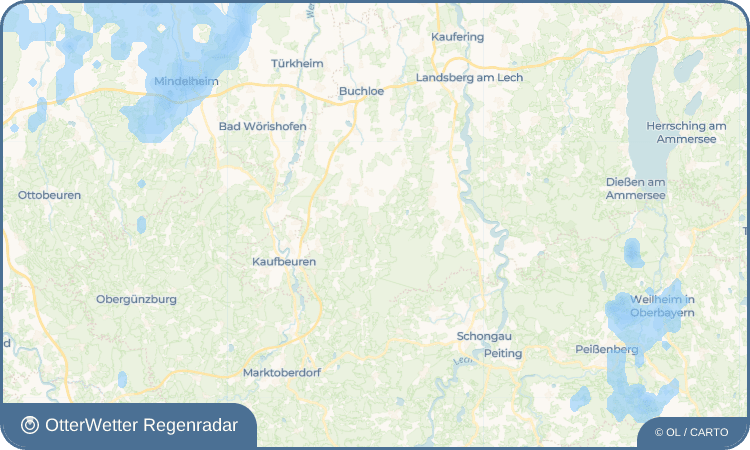 OtterWetter Regenradar-Widget Aufkirch