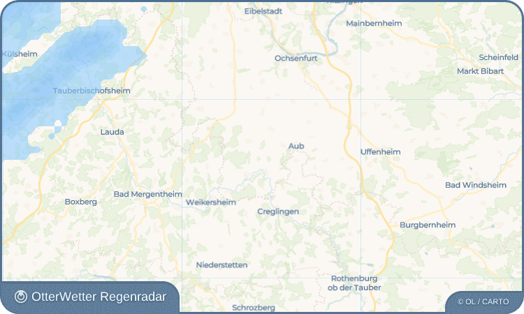 OtterWetter Regenradar-Widget Aufstetten