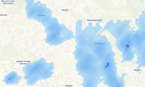 Regenradar Vorschaubild - Aktuelle Niederschläge in Auggenbach und Umgebung