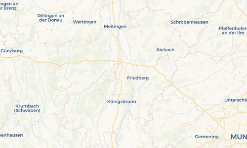 Regenradar Vorschaubild - Aktuelle Niederschläge in Augsburg und Umgebung