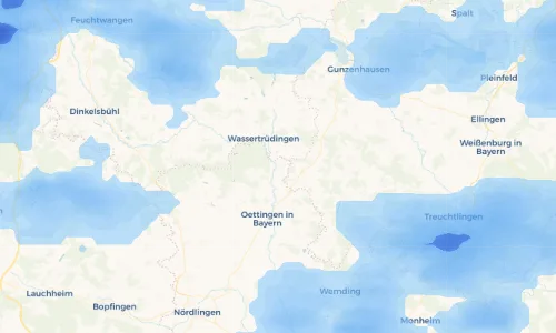 Regenradar Vorschaubild - Aktuelle Niederschläge in Auhausen und Umgebung