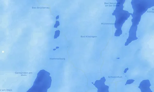 Regenradar Vorschaubild - Aktuelle Niederschläge in Aura a.d.Saale und Umgebung