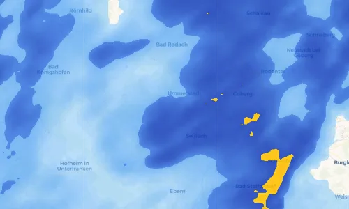 Regenradar Vorschaubild - Aktuelle Niederschläge in Autenhausen und Umgebung